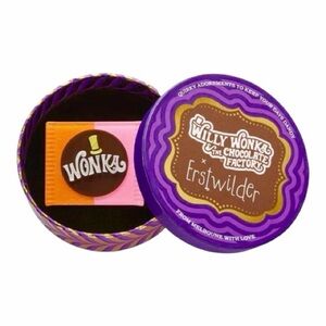 Erstwilder x Willy Wonka Chocolate Factory Chocolate Bar Brooch Pin Pinup Retro
